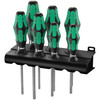 Wera 223161, 367/7 Torx® HF Kraftform Plus Screwdriver Set With Holding Function And Rack, 7 Pieces