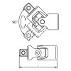 Koken 8770, 1 Sq. Dr. Universal Joint    Length 143mm