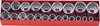 Koken 4251A, 1/2 Sq. Dr. 18 Piece 12-Point SAE Socket set  3/8-1.1/4"