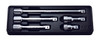 Koken PK4760/5, 1/2 Sq. Dr. Extension Bar set  50-250mm ABS Tray   5 pieces