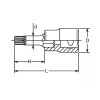 Koken 4020.100-M12, 1/2 Sq. Dr. Bit Socket XZN M12 Triple Square Length 100mm