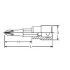 Koken 4000.60-2, 1/2 Sq. Dr. Bit Socket  PH2  Length 60mm