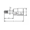 Koken 4020.120-M14, 1/2 Sq. Dr. Bit Socket XZN M14 Triple Square Length 120mm
