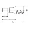 Koken 4012A.100-9/32, 1/2 Sq. Dr. Bit Socket  9/32 Hex Length 100mm
