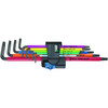 Wera 024470, 967/9 TX XL Multicolour HF 1 L-Key Set With Holding Function, Long, 9 Pieces