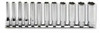 Koken RS2305M/12, 1/4 Sq. Dr. Socket set  4-14mm 12 point   12 pieces