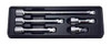 Koken PK4763/5, 1/2 Sq. Dr. Wobble-Fix Extension Bar set  50-250mm ABS Tray   5 pieces