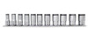 Koken RS3350X/11 Special 3/8 Sq. Dr. Deep NUT GRIPÂ® Socket Set  8-19mm - 11 pieces
