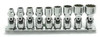 Koken RS2445A/9, 1/4 Sq. Dr. Universal Socket set  3/16-9/16 12 point 150mm  9 pieces