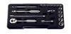 Koken P2251M, 1/4 Sq. Dr. 18 Piece 6-Point Metric Socket set  4-13mm