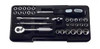 Koken P2258M, 1/4 Sq. Dr. Socket set   6 point  Plastic Case 31 pieces