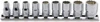 Koken RS2405A/9, 1/4 Sq. Dr. Socket set  3/16-1/2 12 point 150mm  9 pieces