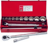 Koken 6201A, 3/4 Sq. Dr. 18 Piece 12-Point SAE Socket Set  7/8-2"