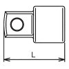 Koken 6688A, 3/4 Sq. Dr. Adaptor  1 Square Length 60mm