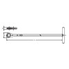 Koken 154K-14, Push and Pull Ratchet  14mm 6 point Length 480mm