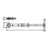 Koken 154M-8, Push and Pull Ratchet  8mm 6 point Length 294mm
