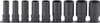 Koken RS13301X/9, 3/8 Sq. Dr. Socket set  8-22mm 6 point  Thin walled 9 pieces