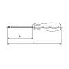 Koken 168C-2X6, Interchangeable Screwdriver  PH2 x 6mm  Length 210mm