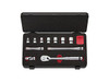 Nepros NTB311BCZ, 3/8"sq. Socket Wrench Set (6pt.) SAE (11pcs.) with Steel Case