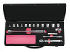 Nepros NTB317AZ, 3/8"sq. Socket Wrench Set (6pt.) Metric (17pcs.) with Steel Case
