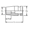 Koken 14400M-9, 1/2 Sq. Dr. Socket  9mm 6 point Length 38mm
