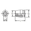 Koken 12139-1/4, 1/4 Sq. Dr. Adaptor  1/4 For 1/4H Bit Length 25mm
