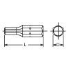 Koken 100H.32-5, 5/16 Hex Dr. Bit  5mm Hex Length 32mm