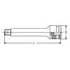 Koken 18760-330, 1 Sq. Dr. Extension Bar   Hole Length 330mm Hole type