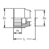 Koken 18405M-32, 1 Sq. Dr. Socket  32mm 12 point Length 62mm