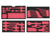 Nepros NTX759CT2, 3/8"Sq. Tray Set For Tool Set (60 pcs)