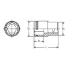 Koken 4450M-13, 1/2 Sq. Dr. Socket  13mm Nut Grip Length 36mm