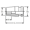 Koken 14465M-15, 1/2 Sq. Dr. Socket  15mm Pathfinder Length 38mm