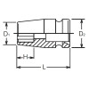 Koken 14410M-15, 1/2 Sq. Dr. Socket  15mm Surface Drive Length 38mm