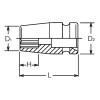 Koken 14405A-5/8, 1/2 Sq. Dr. Socket  5/8 12 point Length 38mm