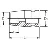 Koken 14400A-5/8, 1/2 Sq. Dr. Socket  5/8 6 point Length 38mm