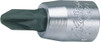 Koken 2000.28-PZ1, 1/4 Sq. Dr. Bit Socket  PZ1  Length 28mm