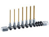 Nepros NTQ4T07L, 1/4"sq. T-Type Torx Bit Socket Set (Long) (7pcs.)