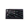 Nepros NTD1M04, Plastic Grip Flat Screwdriver Set (4pcs.)