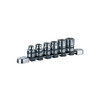 Nepros NTB406A, 1/2"sq. Socket Set (6pt.) Metric (6pcs)