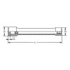 Koken 6102M.400-32, 3/4 Sq. Dr. Extra Long Wheel Nut Socket  32mm 6 point Length 400mm