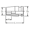 Koken 16400A-1.1/4, 3/4 Sq. Dr. Socket  1.1/4 6 point Length 53mm