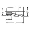 Koken 16405A-1.11/16, 3/4 Sq. Dr. Socket  1.11/16 12 point Length 62mm