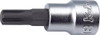 Koken 3027.100-M10, 3/8 Sq. Dr. Bit Socket Ribe-CV M10  Length 100mm