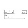 Koken 3117M.250-14 3/8 Sq. Dr. Extension Socket  14mm 6 point Length 250mm