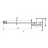 Koken 3025.100R-T55 3/8 Sq. Dr. Round Shank TORXÂ® T55 Bit Socket - Length 100mm