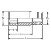 Koken 23310M-10 3/8 Sq. Dr. Socket  10mm Surface Length 55mm