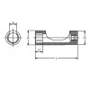 Koken 3300FN-11 3/8 Sq. Dr. Socket  11mm Flare Nut Length 53mm