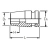 Koken 13400A-3/8 3/8 Sq. Dr. Socket  3/8 6 point Length 32mm