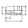 Koken 13400A-9/16 3/8 Sq. Dr. Socket  9/16 6 point Length 32mm