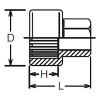 Koken 150.14H-10 Socket  10mm 12 point Length 17mm For 154K
